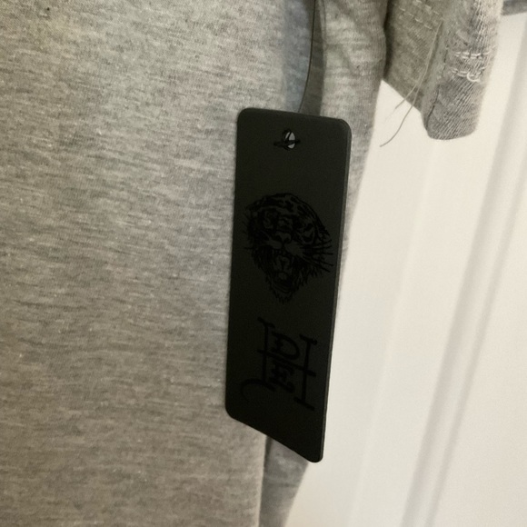 Ed Hardy Graphic Grey T Shirt Dress Size S/M - Picture 4 of 5